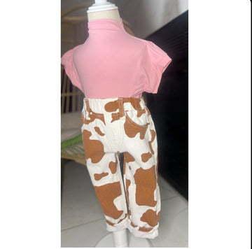 Wild West Cow Print Denim Jeans