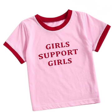 EmpowerHER: Girls Support Girls T-Shirt - Pink