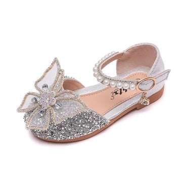 Pearl Jewel Flats - silver