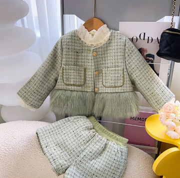 Sage Luxe Tweed Set