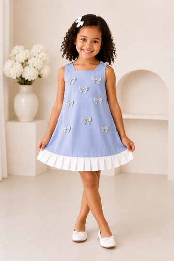 Bluebell Sparkle Bow Dress