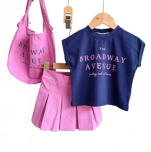 City chic trio skirt set