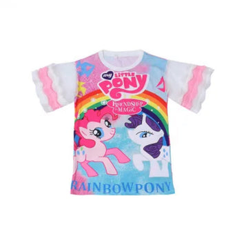 Unicorn passion ruffle seleve dress